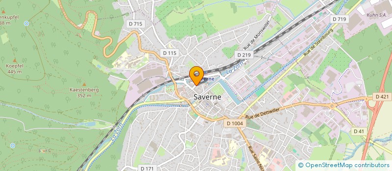 localisation de l'entreprise CAISSE DE CREDIT MUT REG DE SAVERNE  SAVERNE