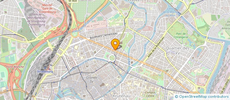 localisation de l'entreprise CAISSE DE CREDIT MUT. STRASBOURG VOSGES à STRASBOURG
