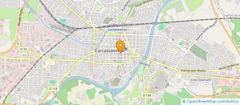 localisation de l'entreprise CAISSE DE CREDIT MUTUEL à CARCASSONNE