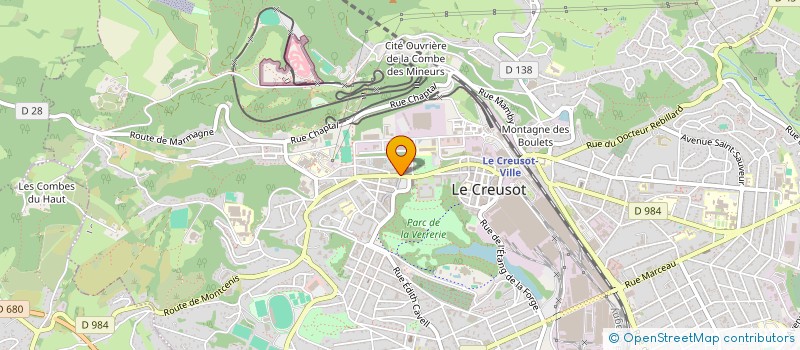 localisation de l'entreprise CAISSE DE CREDIT MUTUEL à LE CREUSOT