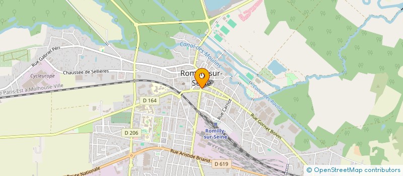 localisation de l'entreprise CAISSE DE CREDIT MUTUEL  ROMILLY-SUR-SEINE