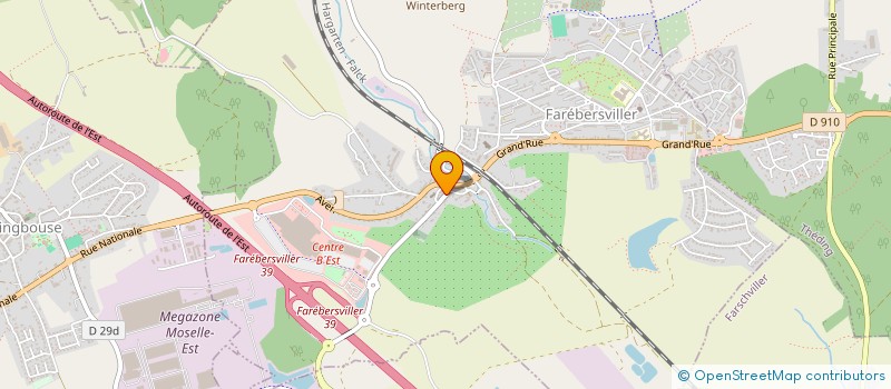 localisation de l'entreprise CAISSE DE CREDIT MUTUEL  FAREBERSVILLER