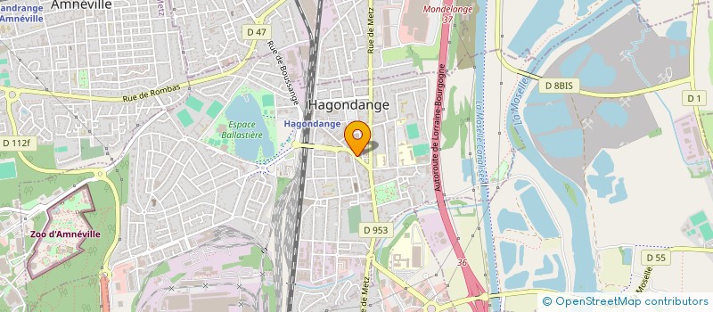 localisation de l'entreprise CAISSE DE CREDIT MUTUEL  HAGONDANGE