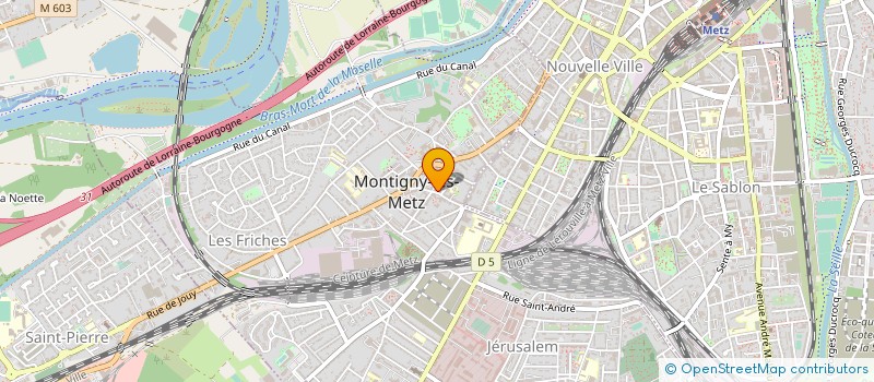 localisation de l'entreprise CAISSE DE CREDIT MUTUEL  MONTIGNY-LES-METZ