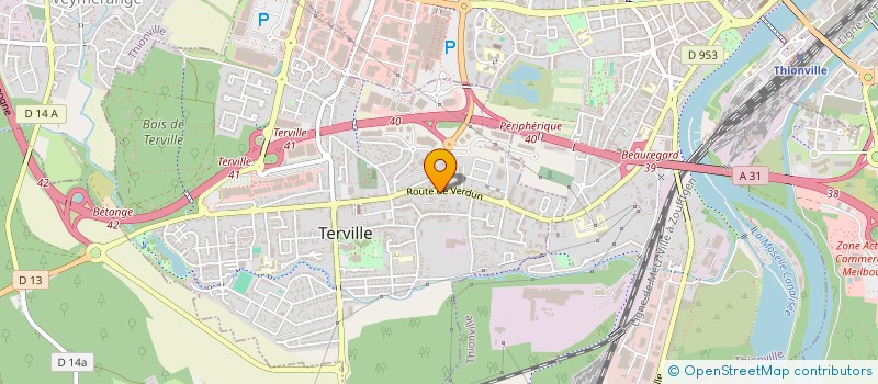 localisation de l'entreprise CAISSE DE CREDIT MUTUEL  TERVILLE