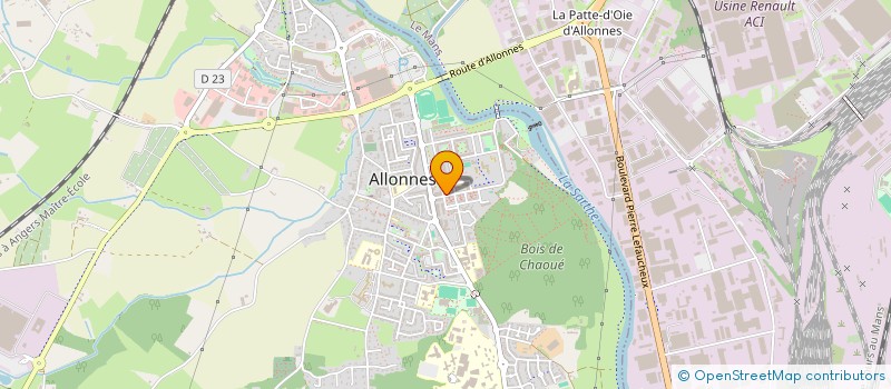 localisation de l'entreprise CAISSE DE CREDIT MUTUEL ALLONNES  ALLONNES