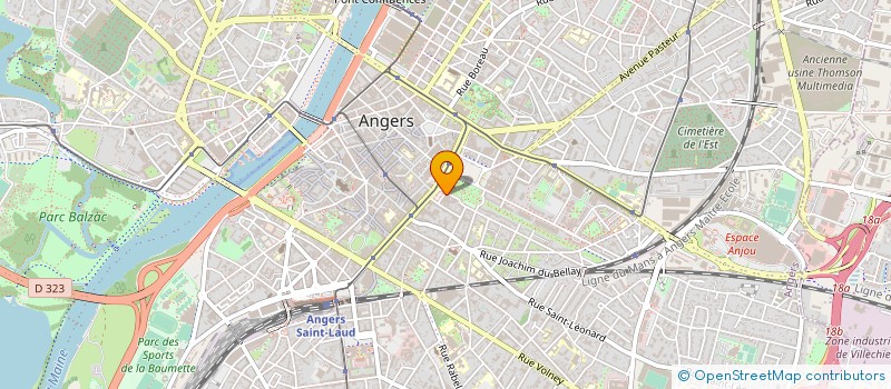 localisation de l'entreprise CAISSE DE CREDIT MUTUEL ANGERS LA RUCHE ANGEVINE à ANGERS