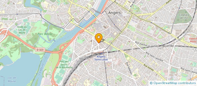 localisation de l'entreprise CAISSE DE CREDIT MUTUEL ANGERS ST LAUD à ANGERS