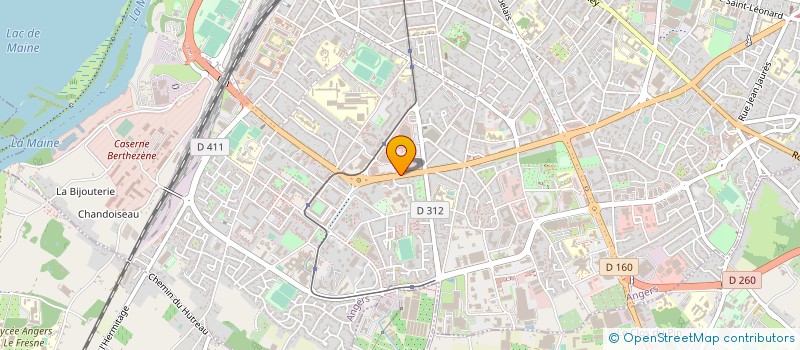 localisation de l'entreprise CAISSE DE CREDIT MUTUEL ANGERS SUD à ANGERS