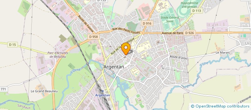 localisation de l'entreprise CAISSE DE CREDIT MUTUEL ARGENTAN  ARGENTAN