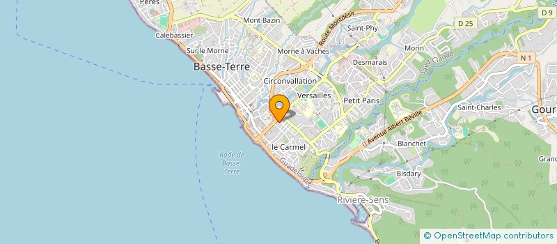 localisation de l'entreprise CAISSE DE CREDIT MUTUEL BASSE TERRE  BASSE-TERRE