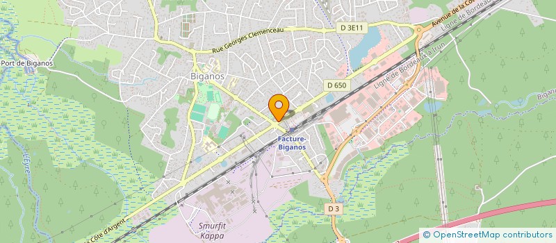 localisation de l'entreprise CAISSE DE CREDIT MUTUEL BIGANOS  BIGANOS