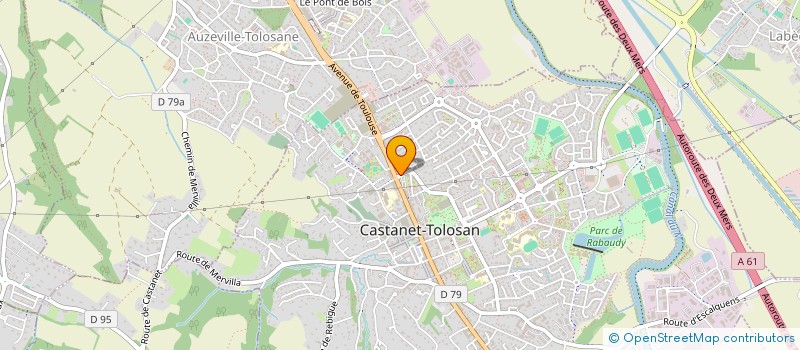 localisation de l'entreprise CAISSE DE CREDIT MUTUEL CASTANET - LABEGE à CASTANET-TOLOSAN
