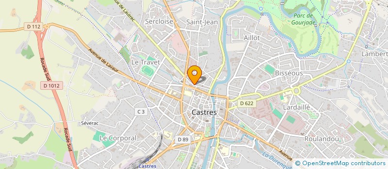 localisation de l'entreprise CAISSE DE CREDIT MUTUEL CASTRES ALBINQUE  CASTRES