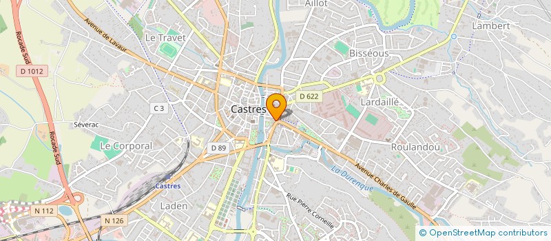 localisation de l'entreprise CAISSE DE CREDIT MUTUEL CASTRES VITTOZ  CASTRES
