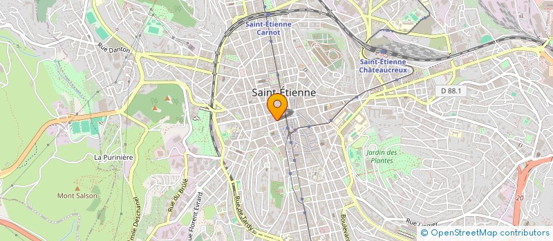 localisation de l'entreprise CAISSE DE CREDIT MUTUEL CENTRE STEPHANOIS  SAINT-ETIENNE