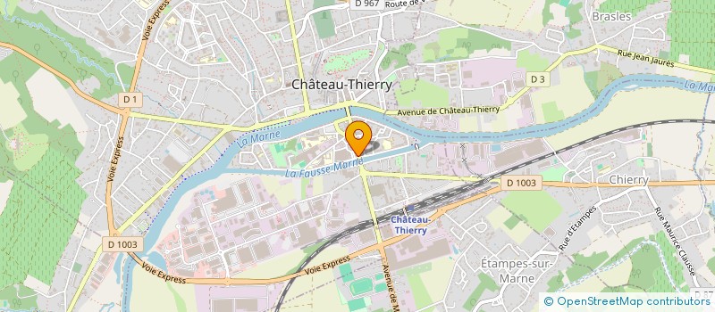localisation de l'entreprise CAISSE DE CREDIT MUTUEL CHATEAU THIERRY à CHATEAU-THIERRY