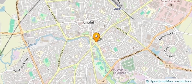 localisation de l'entreprise CAISSE DE CREDIT MUTUEL CHOLET à CHOLET