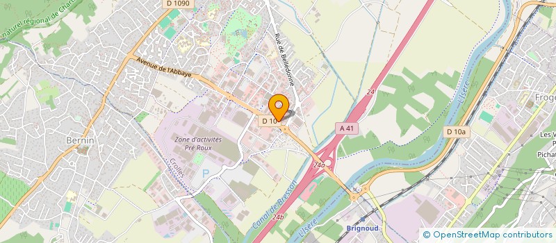 localisation de l'entreprise CAISSE DE CREDIT MUTUEL COEUR GRESIVAUDAN  CROLLES