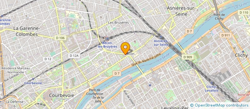 localisation de l'entreprise CAISSE DE CREDIT MUTUEL COURBEVOIE - PONT DE LEVALLOIS à COURBEVOIE