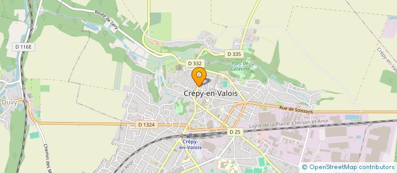 localisation de l'entreprise CAISSE DE CREDIT MUTUEL CREPY EN VALOIS  CREPY-EN-VALOIS