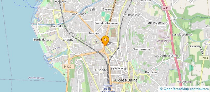 localisation de l'entreprise CAISSE DE CREDIT MUTUEL D'AIX LES BAINS  AIX-LES-BAINS