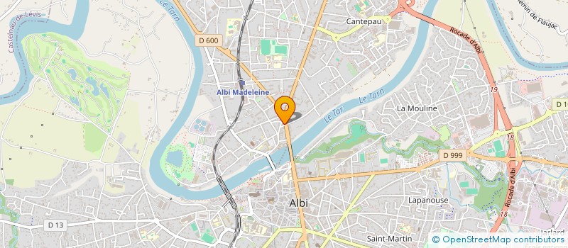 localisation de l'entreprise CAISSE DE CREDIT MUTUEL D'ALBI MADELEINE  ALBI