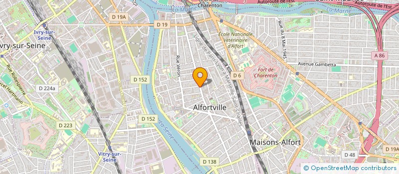 localisation de l'entreprise CAISSE DE CREDIT MUTUEL D'ALFORTVILLE  ALFORTVILLE