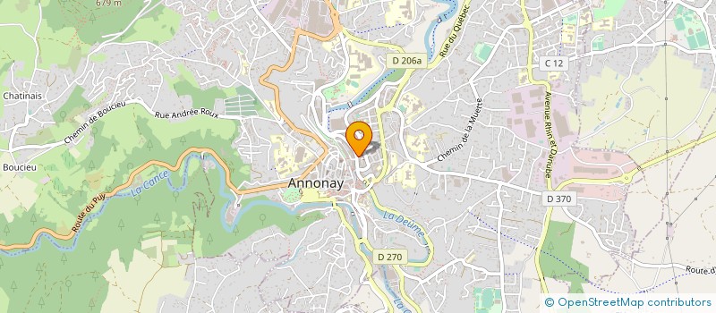 localisation de l'entreprise CAISSE DE CREDIT MUTUEL D'ANNONAY à ANNONAY