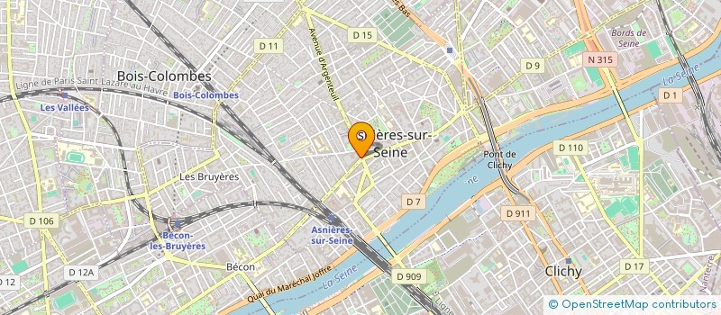 localisation de l'entreprise CAISSE DE CREDIT MUTUEL D'ASNIERES  ASNIERES-SUR-SEINE