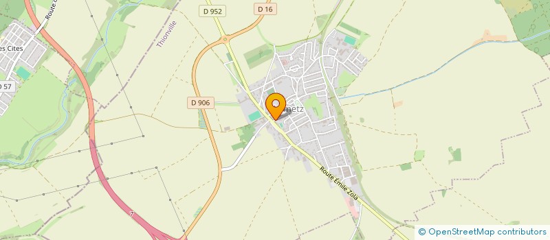 localisation de l'entreprise CAISSE DE CREDIT MUTUEL D'AUMETZ  AUMETZ