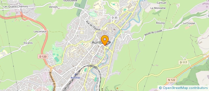 localisation de l'entreprise CAISSE DE CREDIT MUTUEL D'AURILLAC à AURILLAC