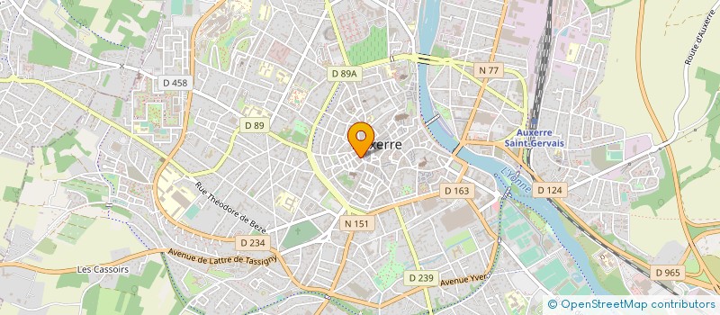 localisation de l'entreprise CAISSE DE CREDIT MUTUEL D'AUXERRE  AUXERRE