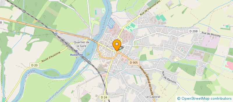 localisation de l'entreprise CAISSE DE CREDIT MUTUEL D'AUXONNE à AUXONNE