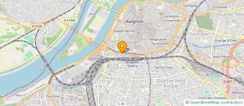 localisation de l'entreprise CAISSE DE CREDIT MUTUEL D'AVIGNON SAINT ROCH  AVIGNON