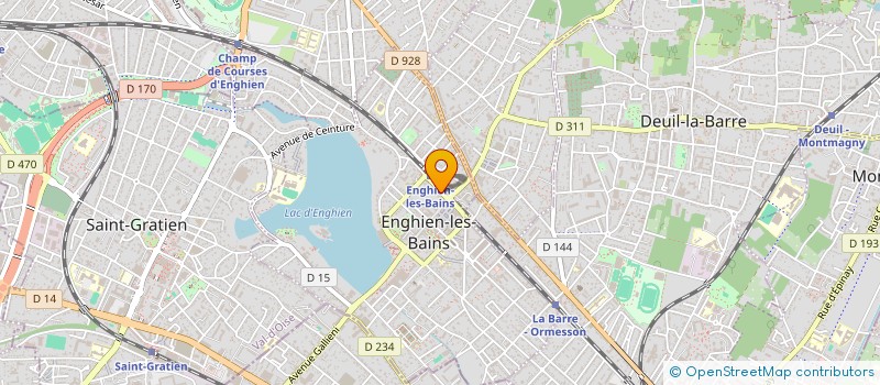 localisation de l'entreprise CAISSE DE CREDIT MUTUEL D'ENGHIEN LES BAINS  ENGHIEN-LES-BAINS
