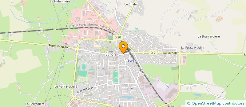 localisation de l'entreprise CAISSE DE CREDIT MUTUEL D'EVRON  EVRON