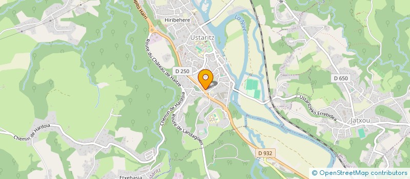 localisation de l'entreprise CAISSE DE CREDIT MUTUEL D'USTARITZ  USTARITZ