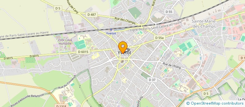 localisation de l'entreprise CAISSE DE CREDIT MUTUEL D'YVETOT  YVETOT