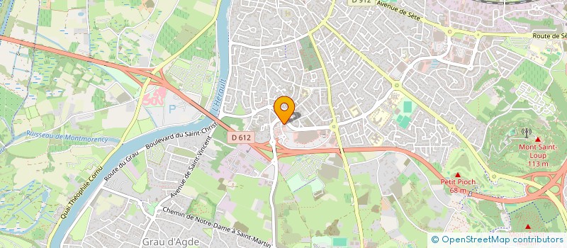 localisation de l'entreprise CAISSE DE CREDIT MUTUEL DE AGDE à AGDE