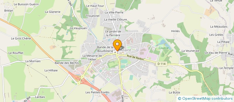localisation de l'entreprise CAISSE DE CREDIT MUTUEL DE ALLAIRE à ALLAIRE