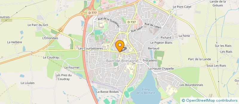 localisation de l'entreprise CAISSE DE CREDIT MUTUEL DE BAIN DE BRETAGNE  BAIN-DE-BRETAGNE