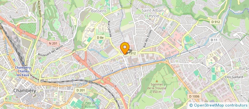 localisation de l'entreprise CAISSE DE CREDIT MUTUEL DE BASSENS  BASSENS