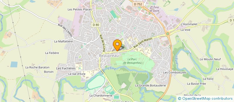 localisation de l'entreprise CAISSE DE CREDIT MUTUEL DE BEAUPREAU à BEAUPREAU-EN-MAUGES