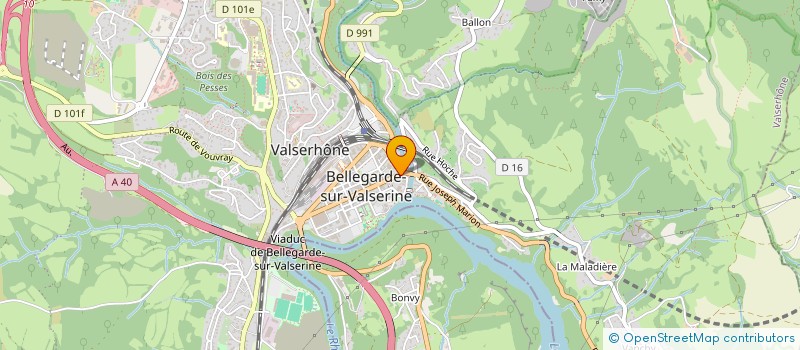 localisation de l'entreprise CAISSE DE CREDIT MUTUEL DE BELLEGARDE SUR VALSERINE à VALSERHONE