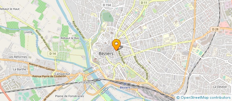 localisation de l'entreprise CAISSE DE CREDIT MUTUEL DE BEZIERS CENTRE à BEZIERS