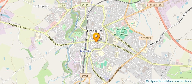 localisation de l'entreprise CAISSE DE CREDIT MUTUEL DE BOCASEVRE  BRESSUIRE