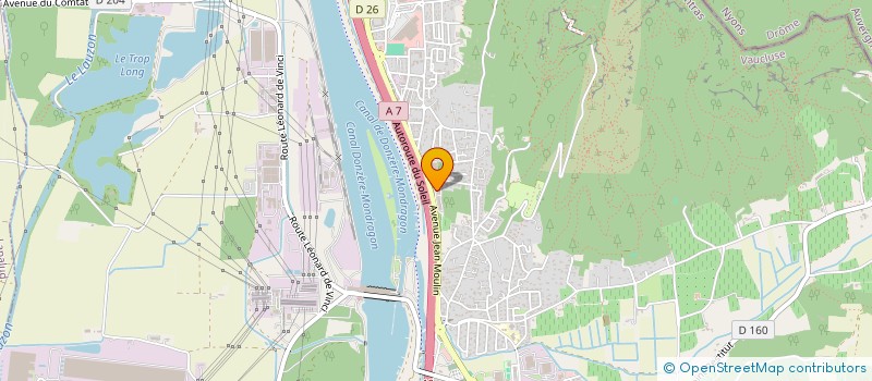 localisation de l'entreprise CAISSE DE CREDIT MUTUEL DE BOLLENE  BOLLENE