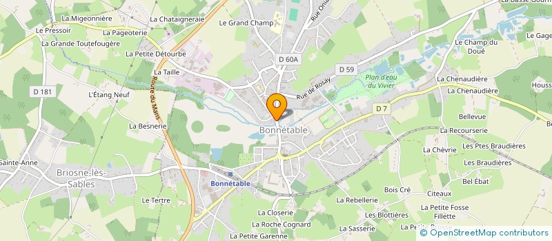 localisation de l'entreprise CAISSE DE CREDIT MUTUEL DE BONNETABLE à BONNETABLE