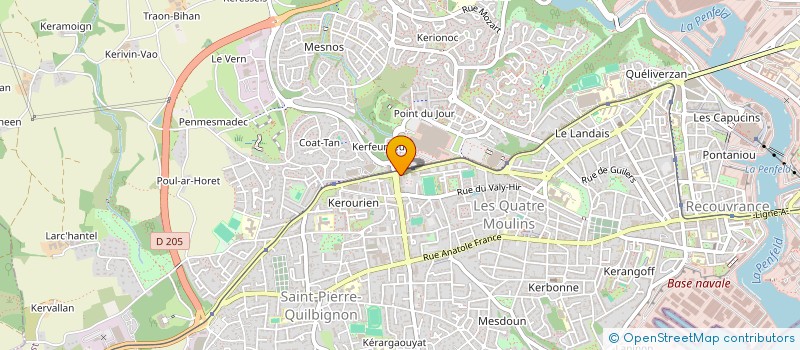 localisation de l'entreprise CAISSE DE CREDIT MUTUEL DE BREST RIVE DROITE à BREST